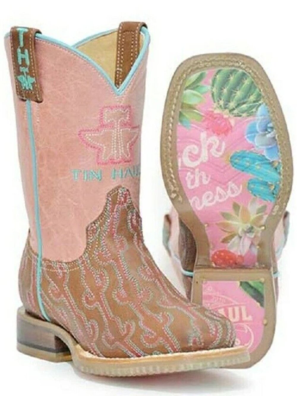 Tin Haul Kids Cacti Cowboy Boots (10)